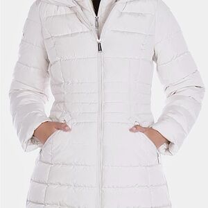 Shelli Segal Women's White Quilted Jacket